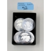 Image 1 : 5 x 1 Oz .999 Silver 2013 African Wildlife Elephant Coins 