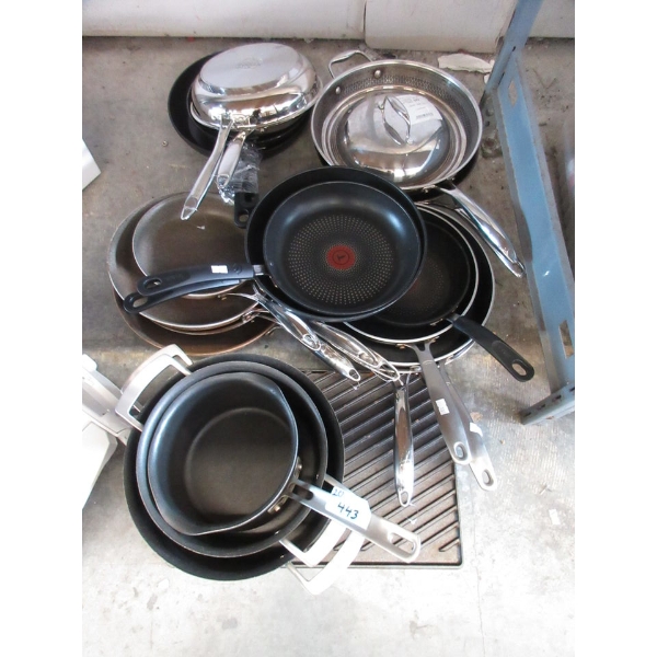 20 Piece Lot of Non-Stick & Stainless Steel Cookware