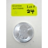Image 1 : 1 Oz .9999 Silver 2024 Maple Leaf Coin 