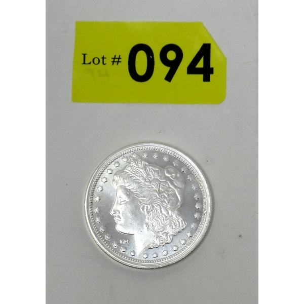 1 Oz .999 Silver E.Pluribus.Unum Round 