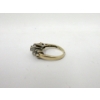 Image 2 : 14 KT Yellow Gold Floral Halo Motif Diamond Ring