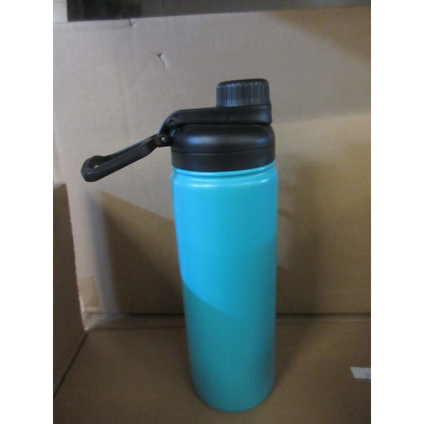 3 New 20 Oz. Stainless Steel Water Bottles - Teal