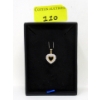 Image 2 : 10KT Yellow Gold Diamond Heart Pendant