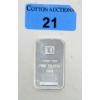 Image 1 : 1 Oz .999 Silver TD Bank Investor Bar 