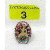 Image 1 : 12.8 Gram Estate Hand-Painted Mother of Pearl Ring 