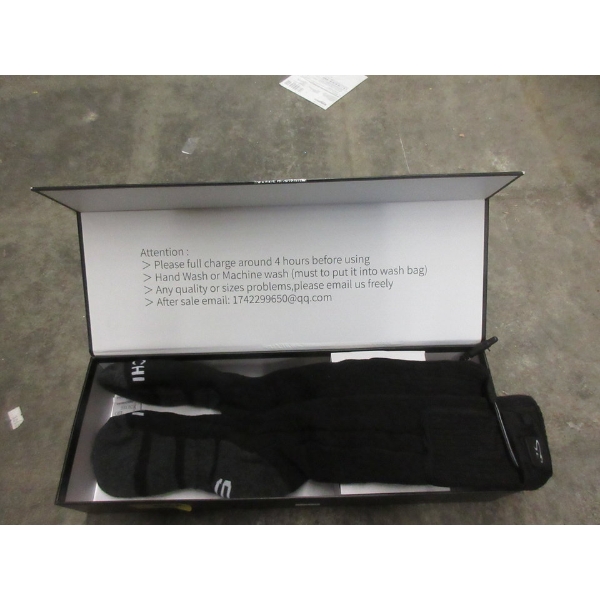 New Women's Barchi Black Heated Socks - XS/S