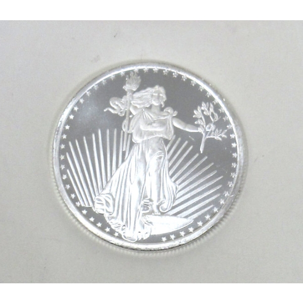 1 Oz .999 Silver Saint Gaudens Round 