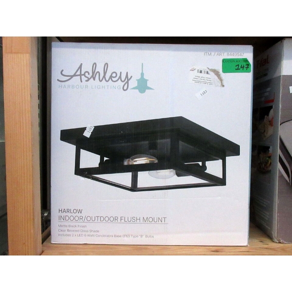 Ashley "Harlow" Indoor/Outdoor Flush Mount Light