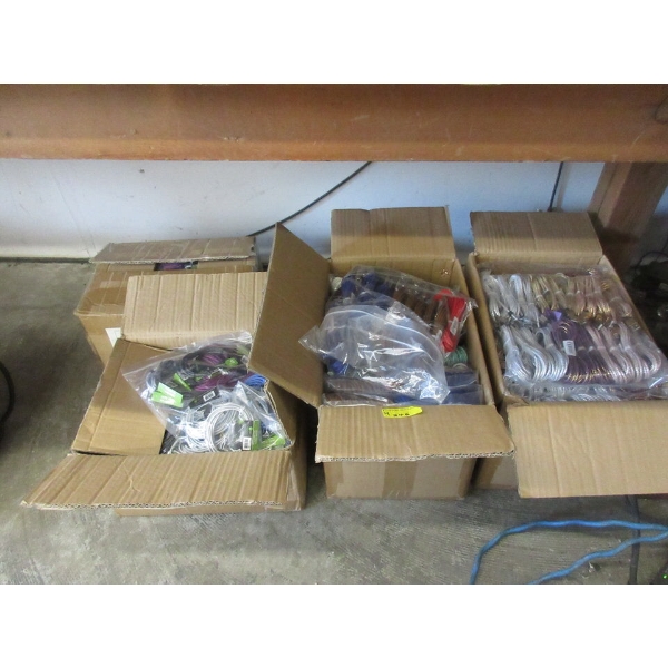4 Cases of 240 New Charge Cables & Aux Cables