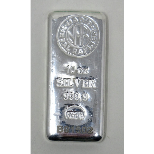 10 Oz .9999 Silver Nadir Mind Bar