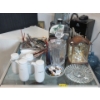 Image 1 : Shelf Lot of Carriage Clock & Household Goods