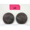 Image 1 : 2 x .999 Fine Titanium Buffalo Art Rounds 