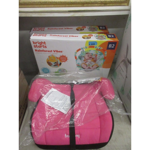 1 Booster Seat & 2 Baby Bouncer Swings