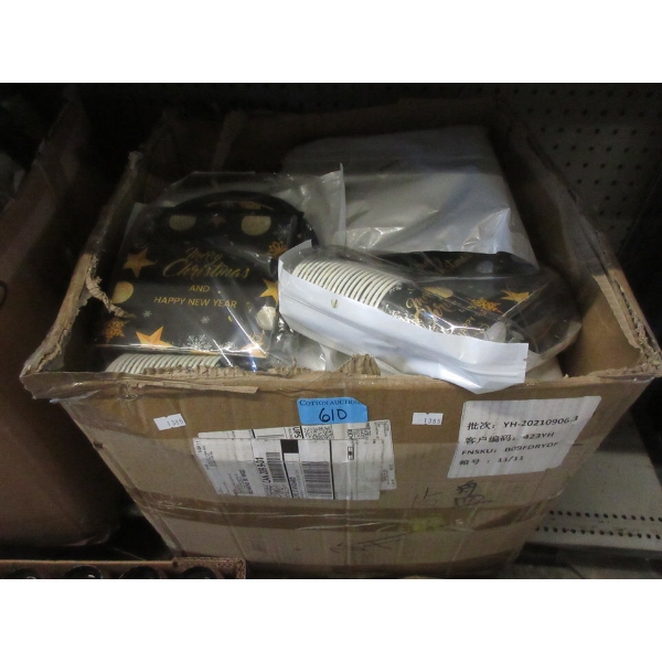 Case of 30 New Sets of Disposable Party Supplies
