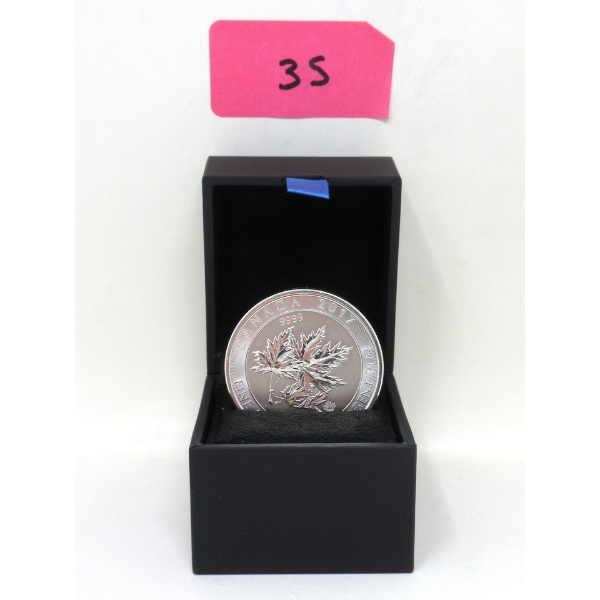 1.5 Oz .9999 Silver 2017 Maple Leaves Coin 