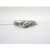 Image 2 : 14 KT White Gold 11 Diamond Ring - Size 9