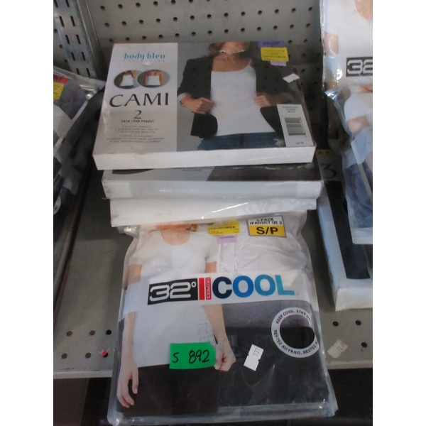 5 Packs of Assorted Ladies Camis and T-Shirts - S & XS