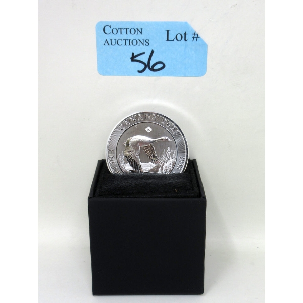 2 Oz .9999 Silver 2025 Canada Goose Coin 