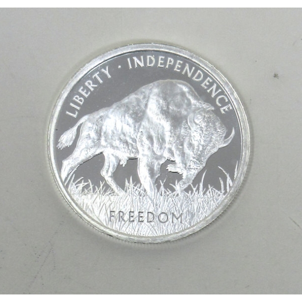 1 Oz .999 Silver PAMP Suisse Buffalo Round 
