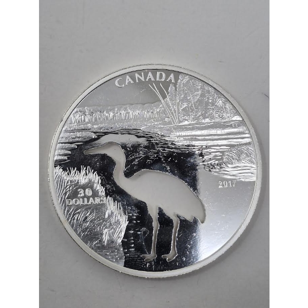 2 Oz .9999 Silver 2017 Sandhill Crane Coin 
