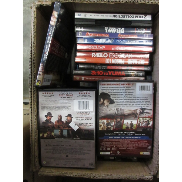 Box of 40+ DVD Movies - Preowned - As Is