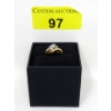 Image 3 : 14KT Yellow Gold Ladies Estate Multi-Diamond Ring 