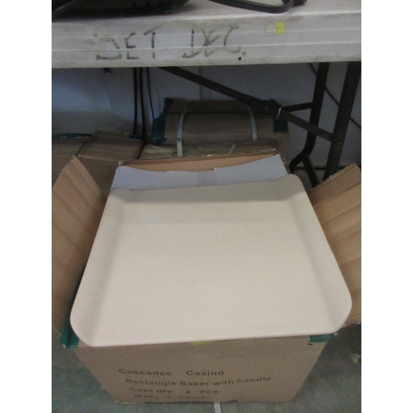 2 Cases of 5 New Ceramic Baker Trays