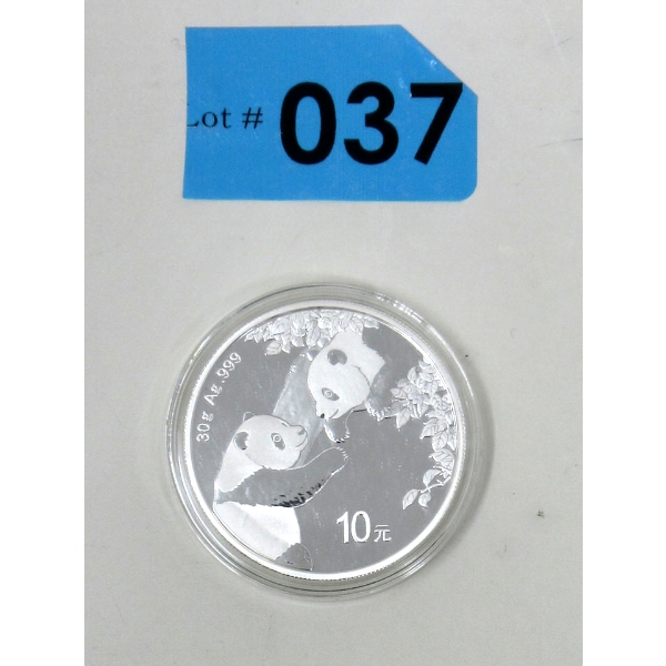 30 Gram .999 Silver 2023 China PANDA Coin 