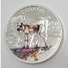 Image 1 : 1 Oz .9999 Silver Baby Animal Woodland Caribou Calf $20 Coin 