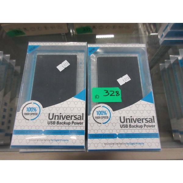 10 New Black Universal USB Backup Power Banks