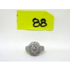 Image 1 : 1 CTW Diamond and Sterling Silver Cocktail Ring - Size 10