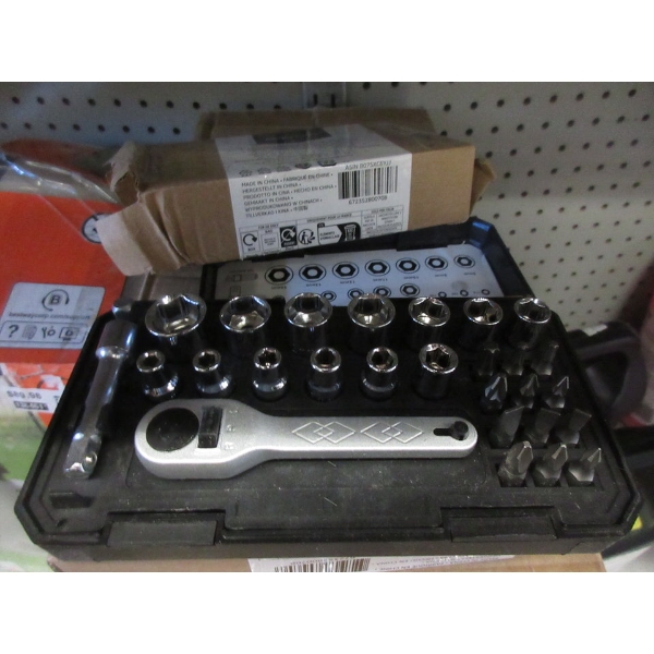 3 New 28 Piece Ratcheting Wrench & Bits Sets