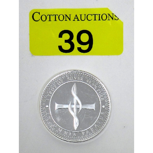 1 Oz .999 Silver "In Omnia Paratus" Round 