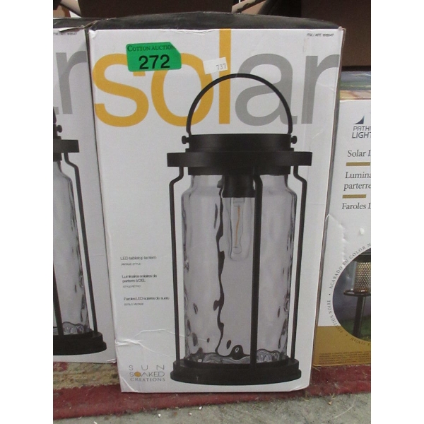 Sun Soaked Creations Solar LED Tabletop Lantern