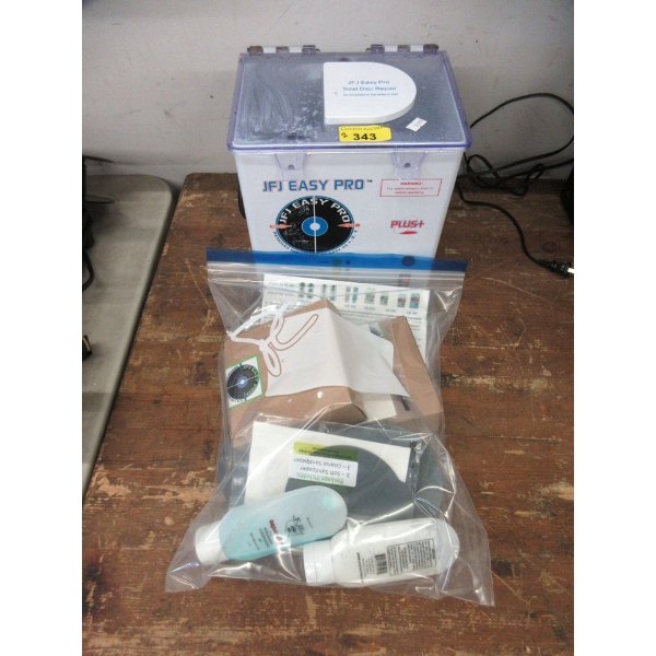 JFJ Easy Pro Disc Repair Machine & Bag of Accessories