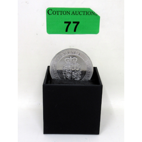 1.25 Oz .999 Silver Guinea 2022 St. Helena Coin 