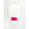 Image 1 : 10 KT Gold Fine 20" Singapore Twist Chain