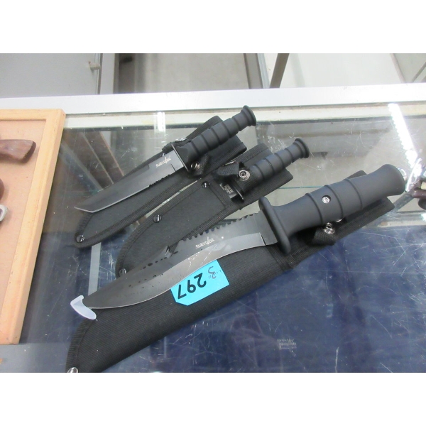 3 New "Survivor" Knives with Poly Sheaths