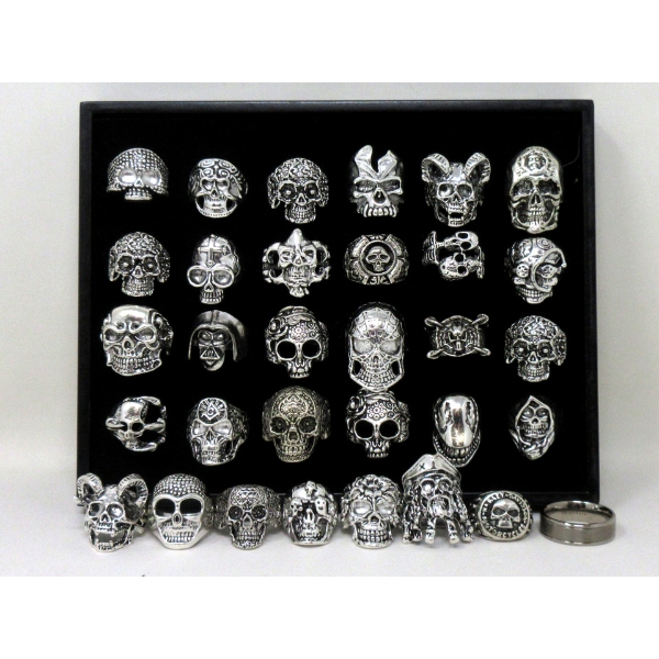31 New Biker Style Metal Rings