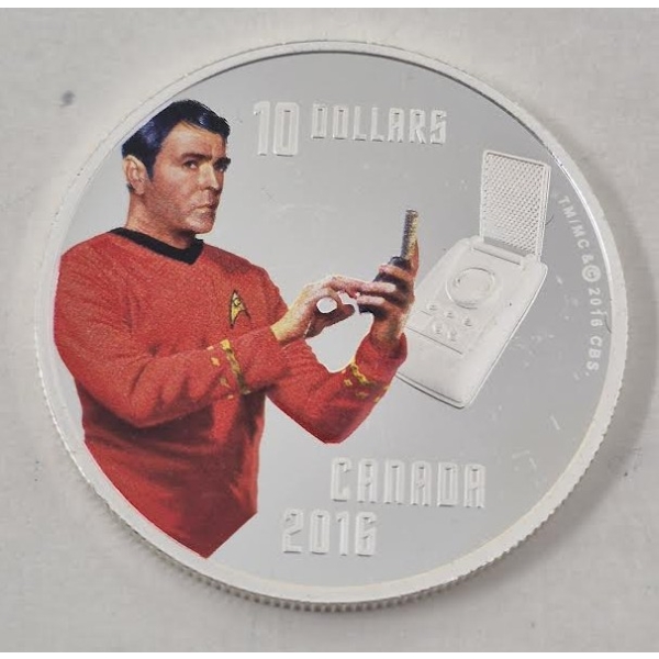 Half Oz .999 Silver 2016 Star Trek: Scotty Coin 