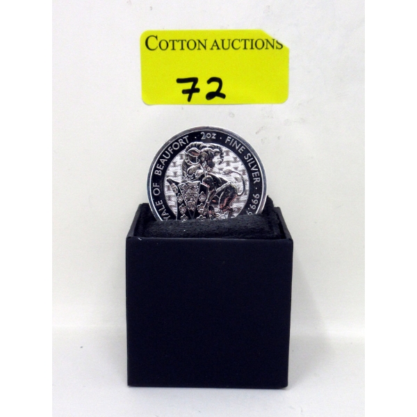 2 Oz .9999 Silver Yale of Beaufort Coin 