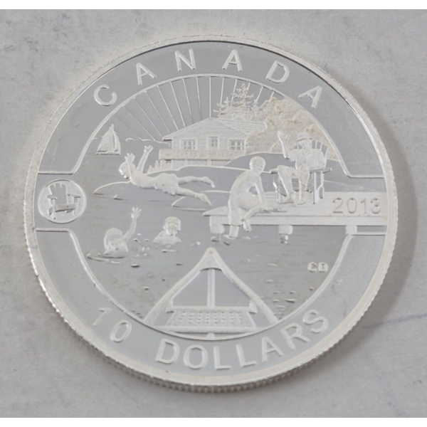 1/2 Oz .9999 Silver 2013 Canadian Summer Coin 