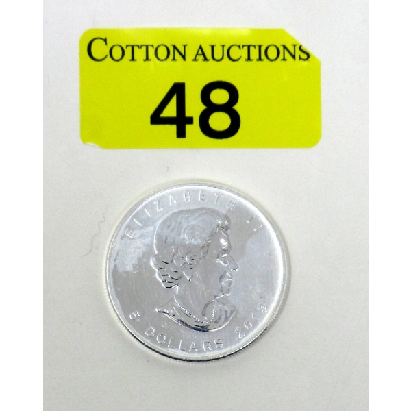1 Oz .9999 Silver 2013 Maple Leaf Coin 