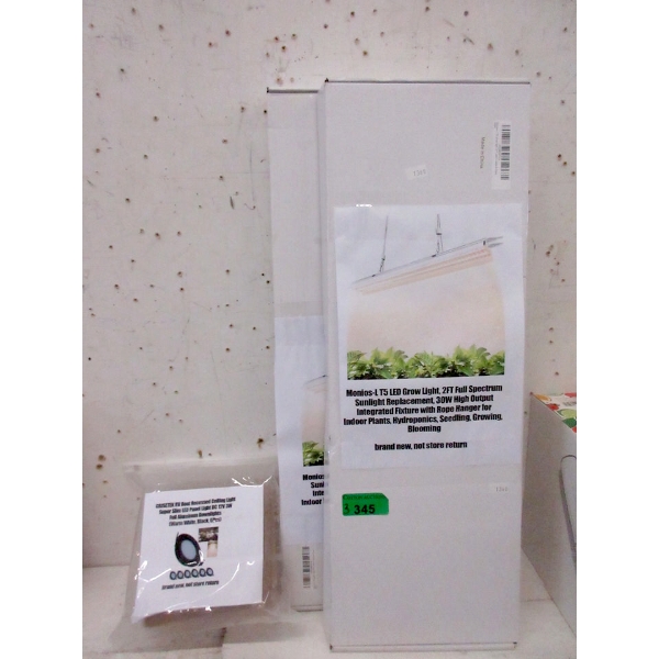 2 Monios L T5 30 Watt Grow Lights & 1 Recessed Light