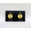 Image 2 : 2 x 1 Gram .9999 Fine Gold 2023 Maple Leaf Coins 