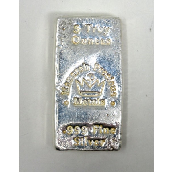 5 Oz Monarch Mint .999 Silver Bar