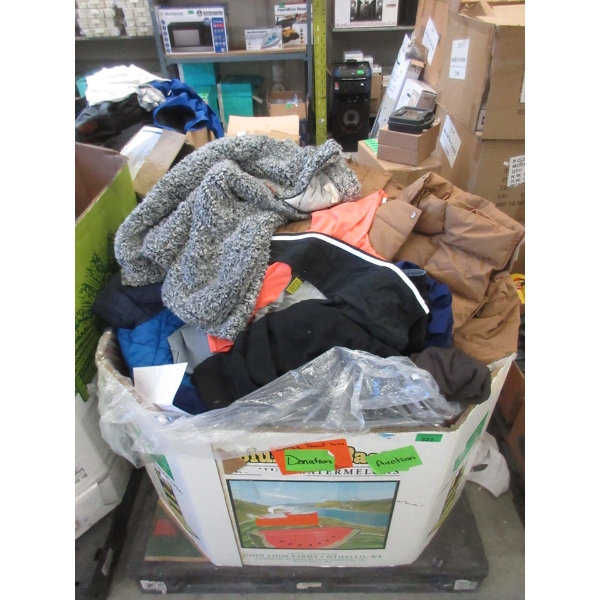 Skid of Overstock & Customer Return Clothing - As Is