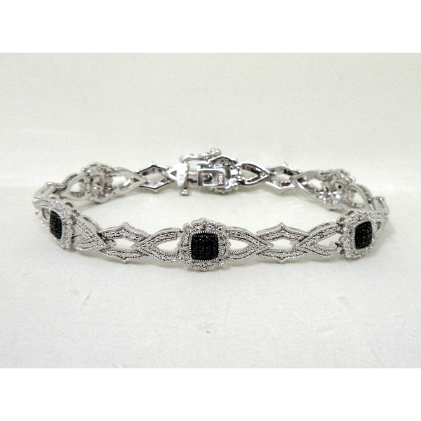 New Bracelet with Black Diamond Pavé Stations
