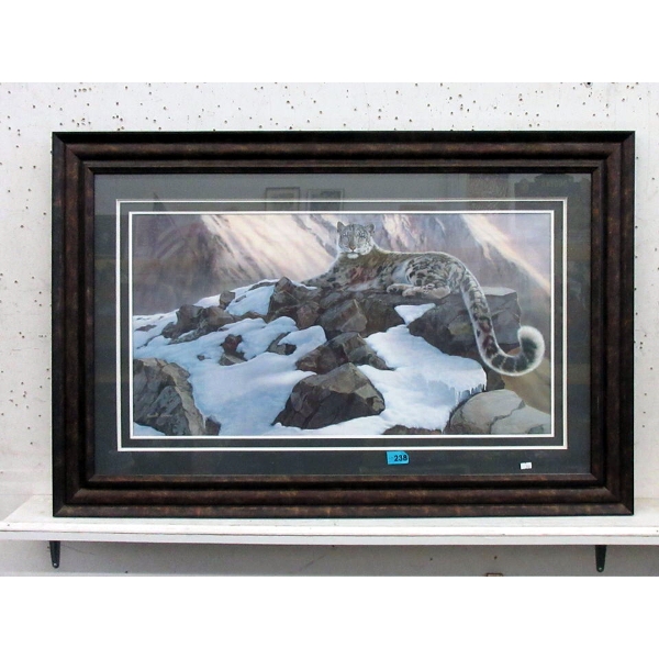 Russell Cobane Ltd. Edition Framed Leopard Print