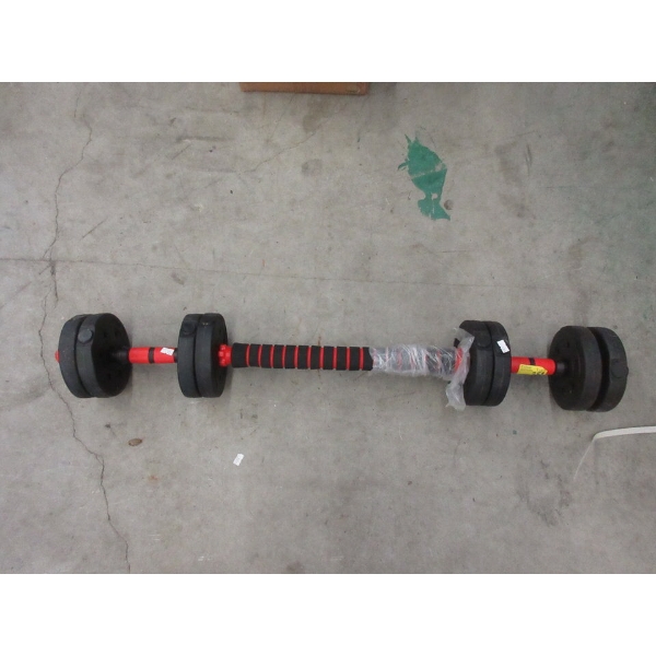 Weight Bar with Attached Weights - Like New